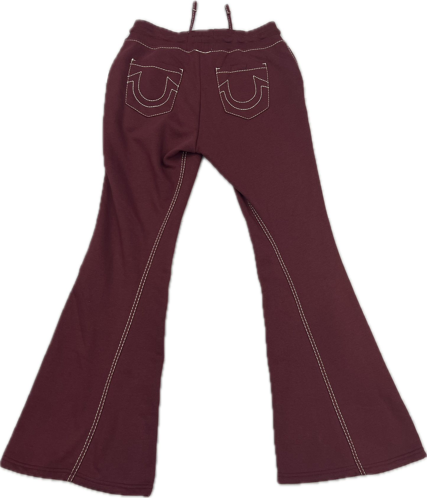 Burgundy True Religion Sweats