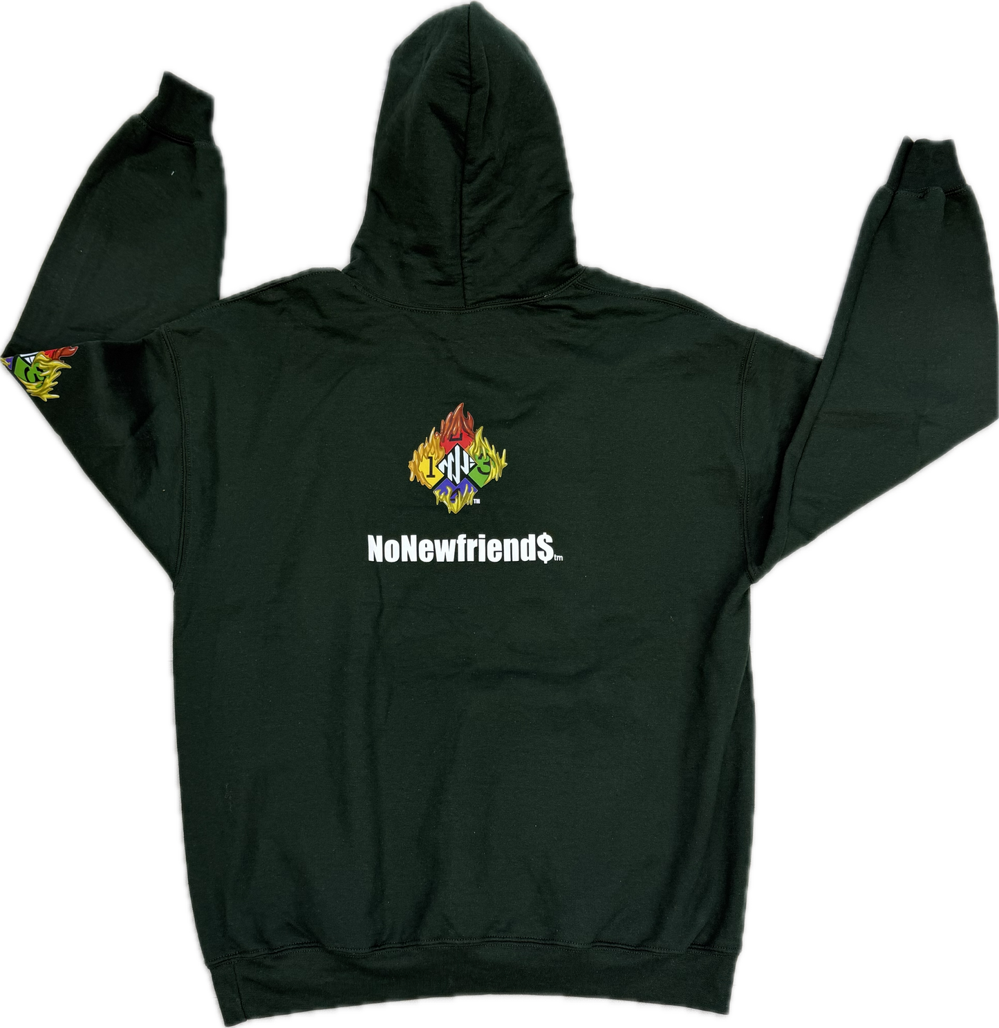 Green No new friends Hoodie