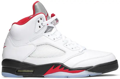 Air Jordan 5 White Fire Red