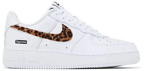 Supreme x GOODENOUGH Air Force 1 Low White Cheetah