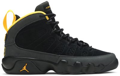 Air Jordan 9 Dark Charcoal University Gold