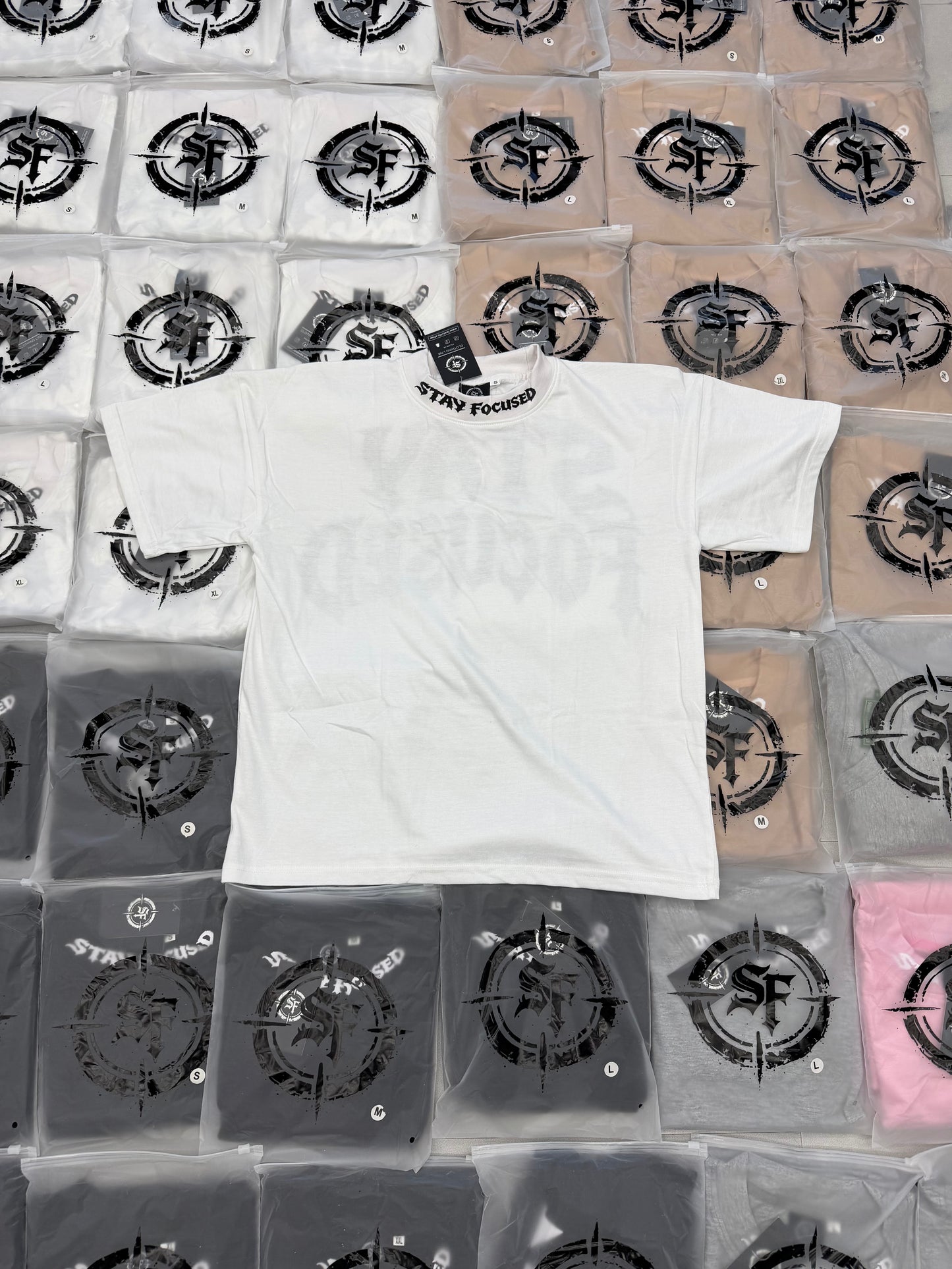 White Stay Focused Shirt