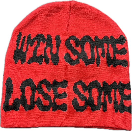 Red and Black Win Some Lose Some Beanie
