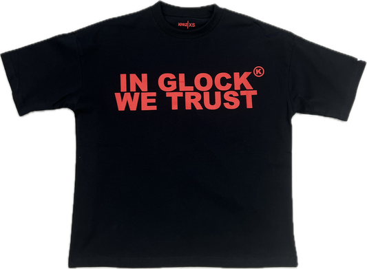 Red And Black In Glock We Trust Shirt