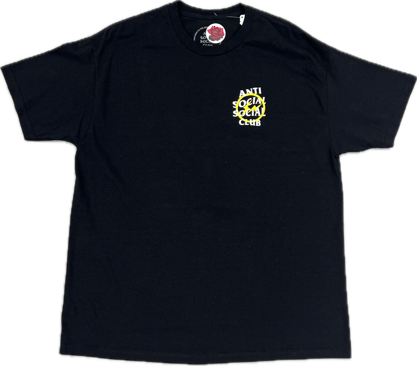 Yellow Lightning Bolt Anti Social Social Club Shirt