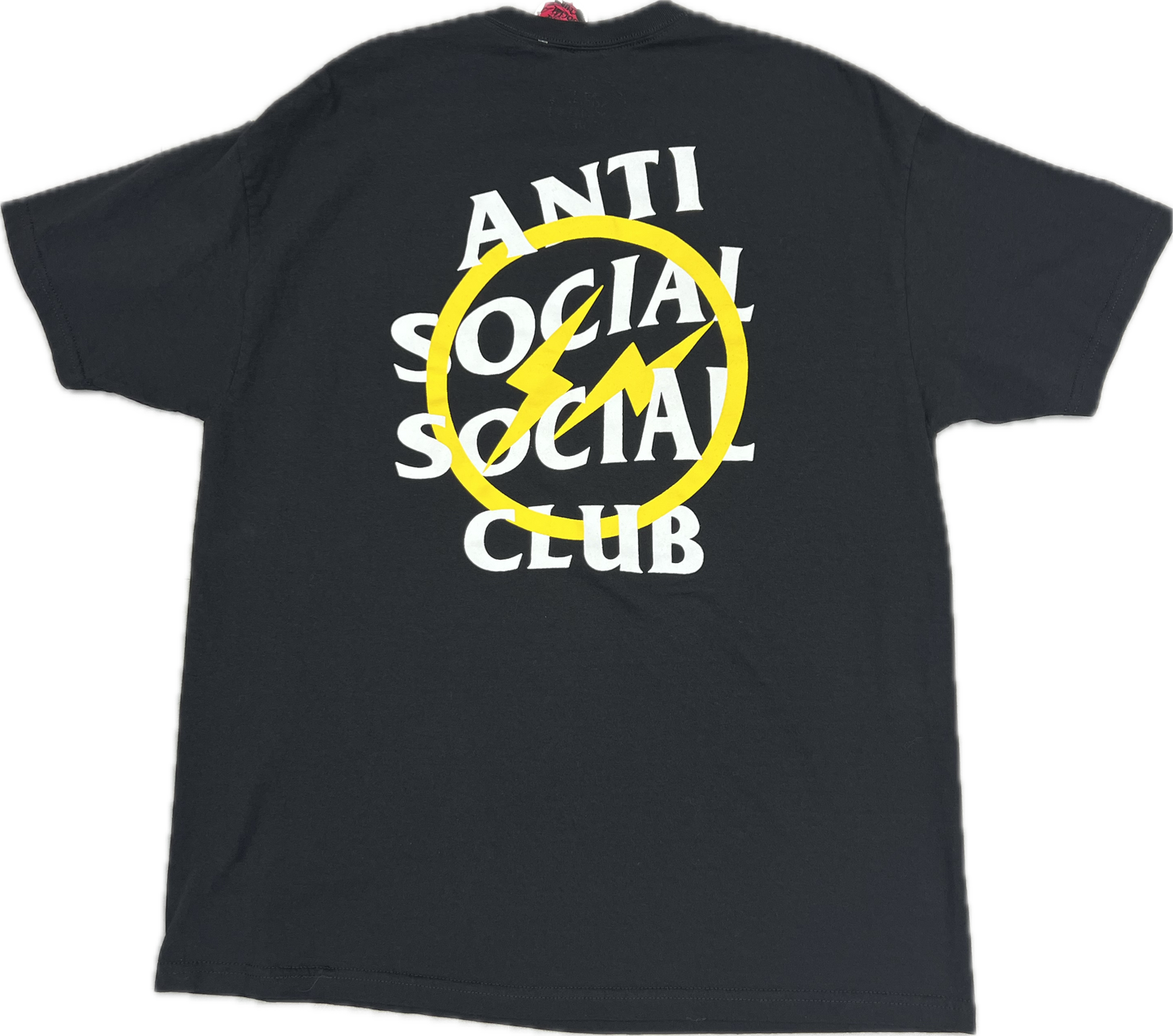 Yellow Lightning Bolt Anti Social Social Club Shirt