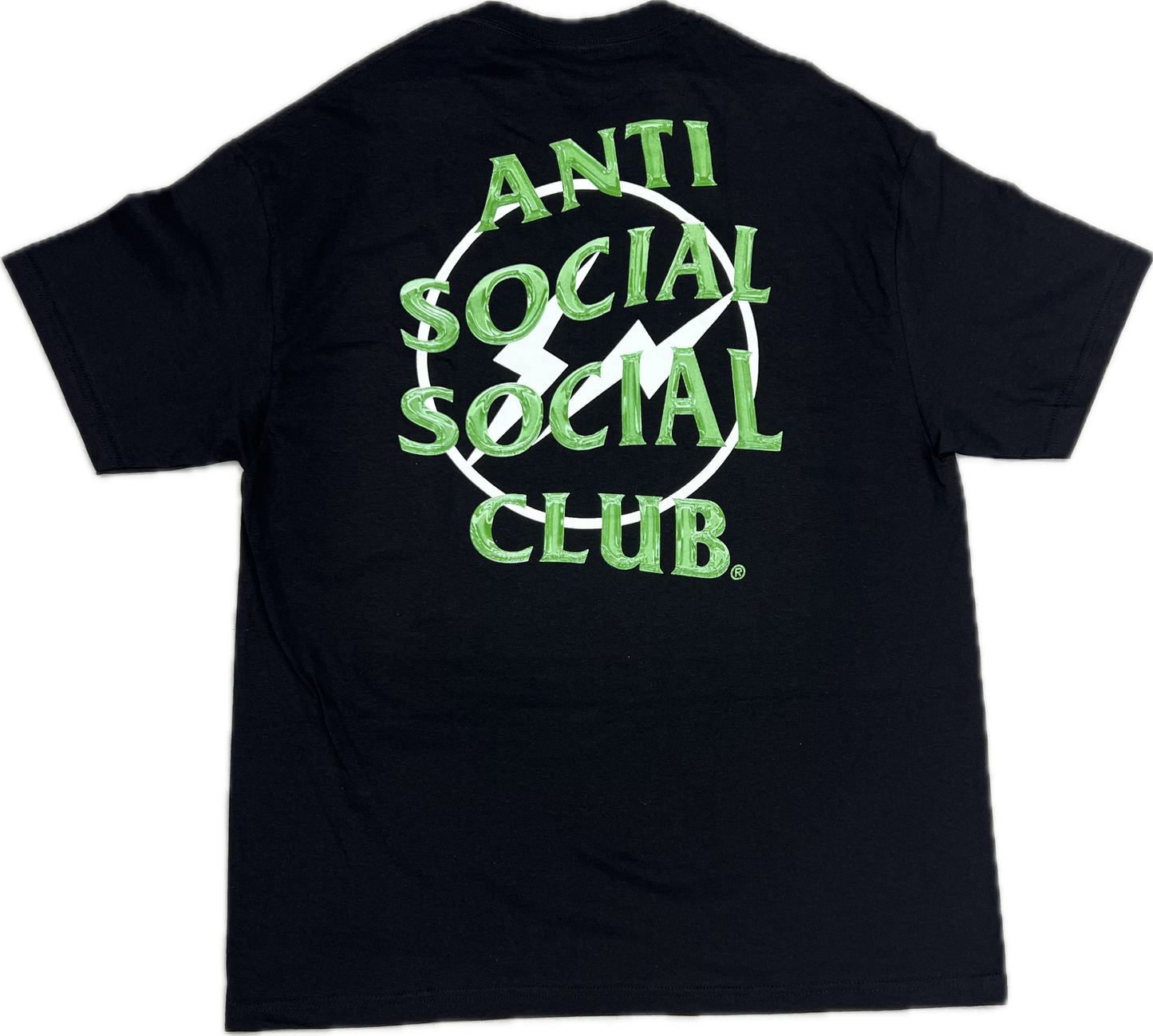 White Lightning Bolt Anti Social Social Club Shirt