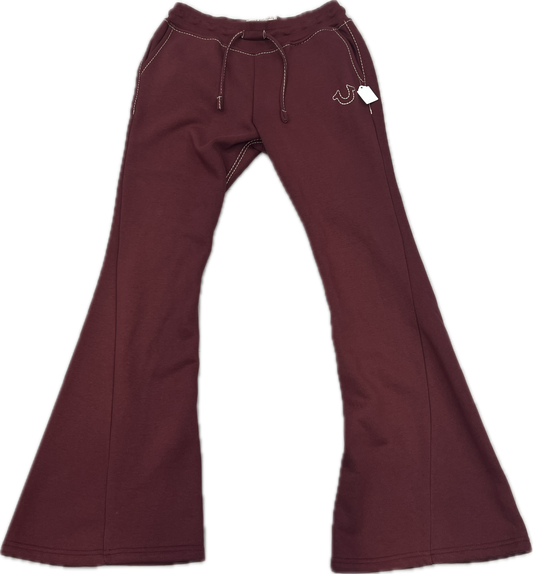 Burgundy True Religion Sweats