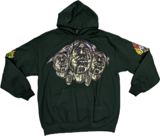 Green No new friends Hoodie