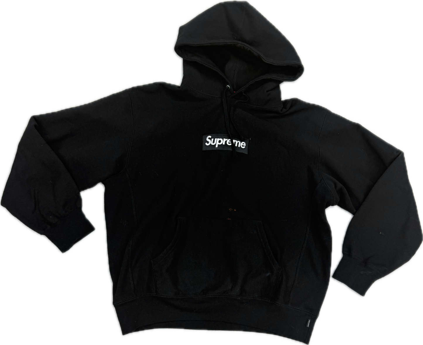 Black Supreme Box Logo (W/ Bleach Stain)