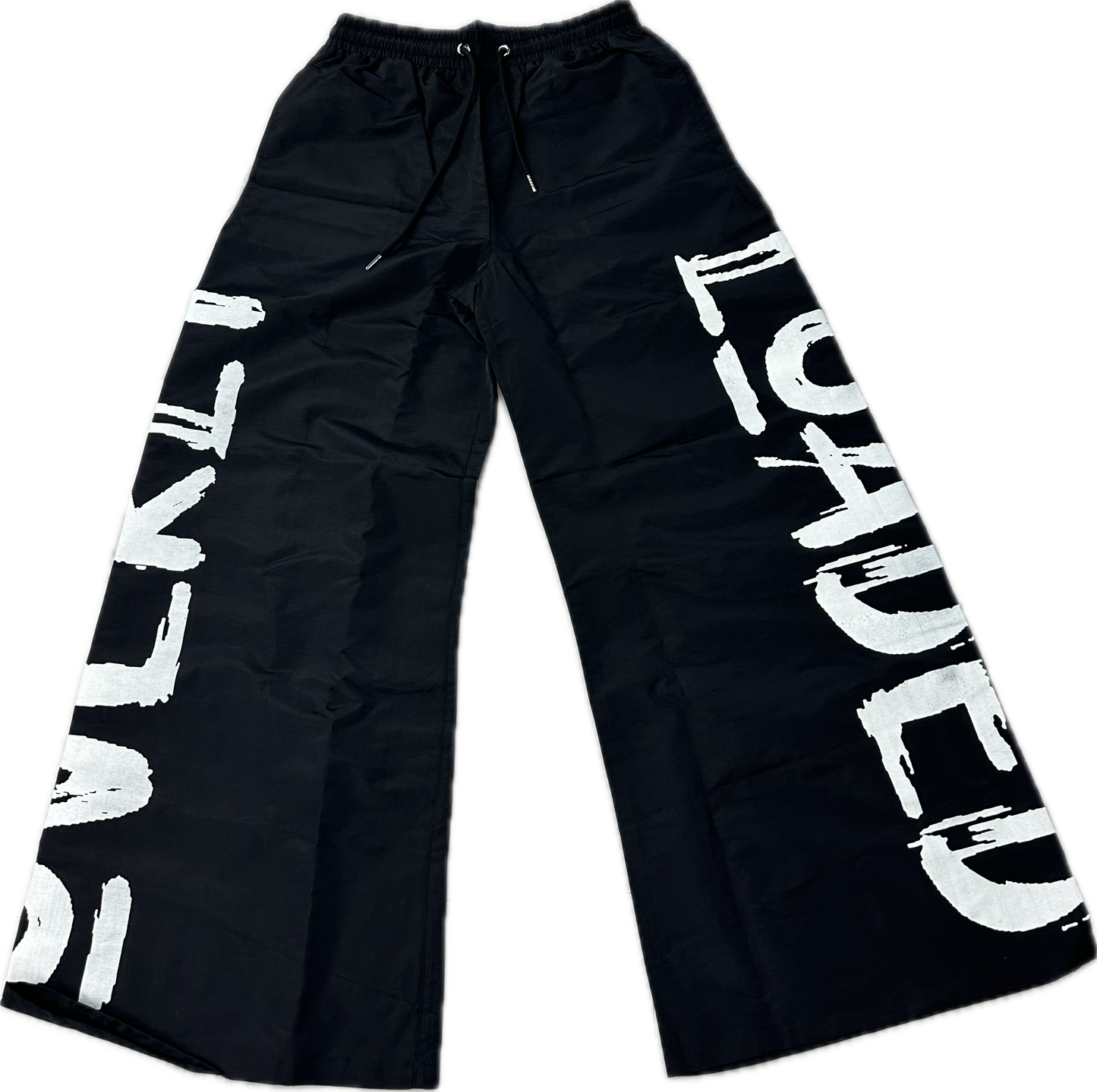Black Nylon Overly Loaded Pants