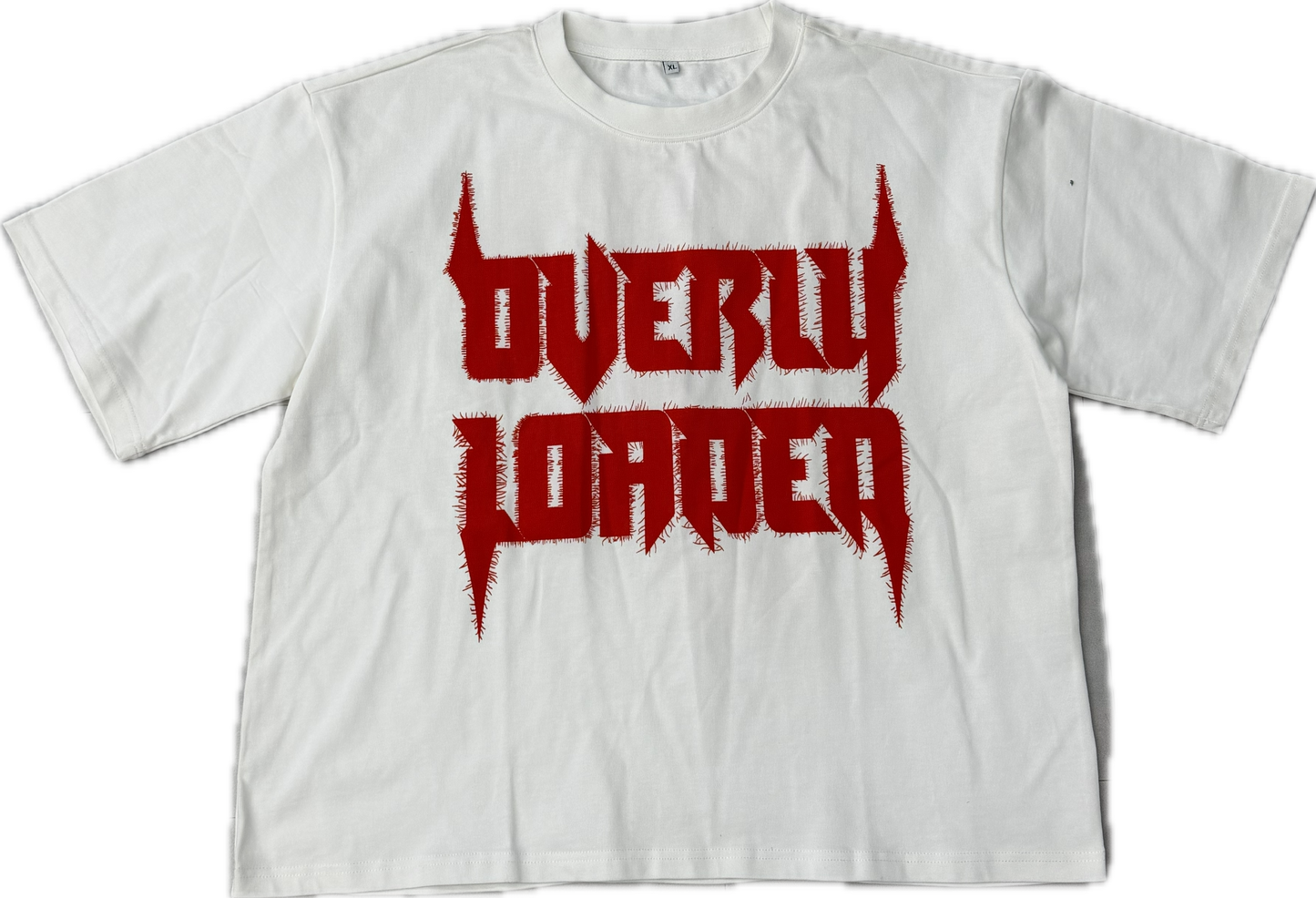 White and Red Overly Loaded Shirt