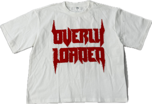 White and Red Overly Loaded Shirt