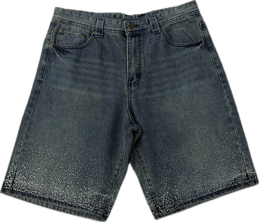 Jean Bedazzled Shorts (worn)