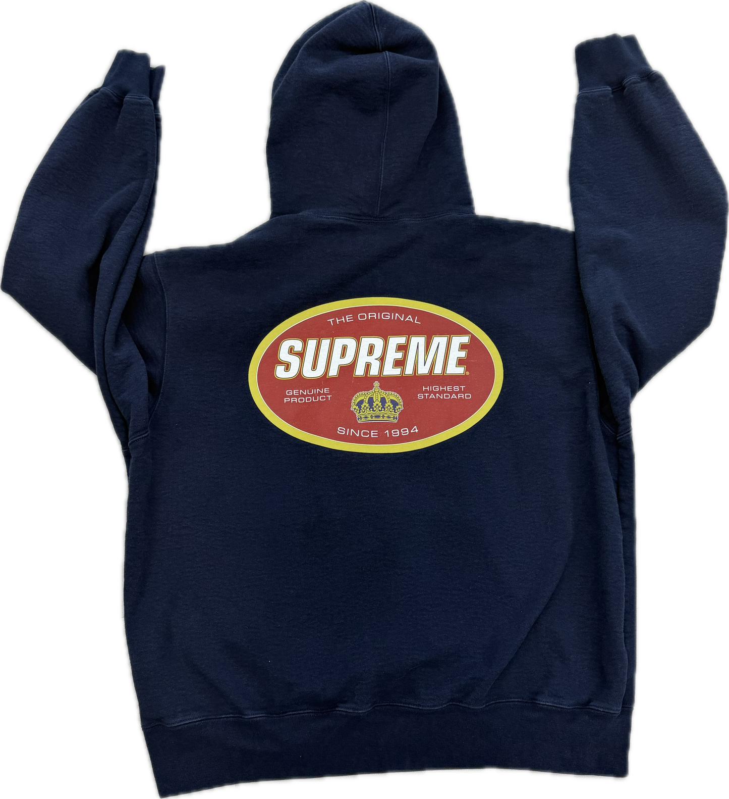 Navy Blue Supreme Hoodie