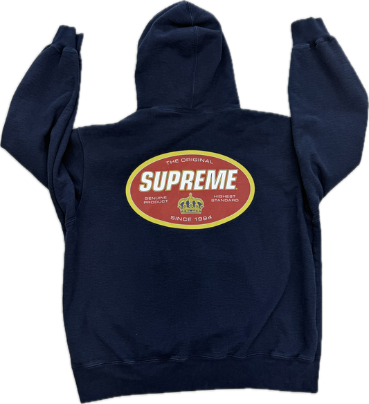 Navy Blue Supreme Hoodie