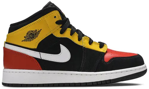Air Jordan 1 Mid Amarillo Team Orange