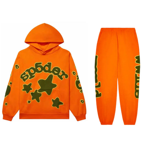 Orange Sp5der Beluga Tracksuit