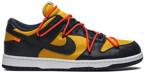 Off-White x Nike Dunk Low University Gold