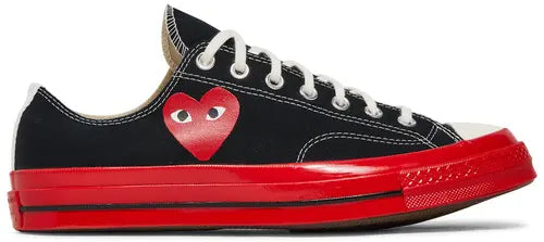 Comme des Garcons Play x Converse Chuck 70 Low Black red